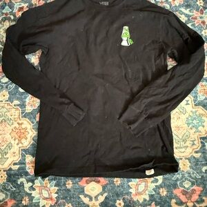 Vans Black Long Sleeve Tee with Graphic